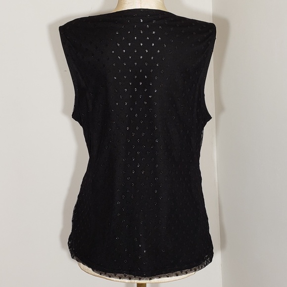 AGB sleeveless top with metallic thread size Large - Picture 3 of 6